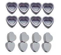 KONTONTY 24piezas Cajas De Almacenamiento De Hojalata Forma De Corazón De Contenedores Prácticos Para Dulces Accesorios y Organización De Escritorio Para Eventos y Celebraciones