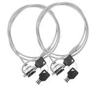 KONTONTY 2juegos Cable De Seguridad para Laptop Llave De Candados Portátiles para Computadora Bloqueo Antirobo para Uso Oficina o Viajes