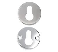KONTONTY 2juegos Tapas Del Cilindro De Cerradura Protector De Cerradura Protector De Puerta Para Uso Doméstico Cerrojos De Puerta Decorativa De Acero Inoxidable
