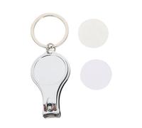 KONTONTY 2piezas Llaveros De Transferencia Térmica Cortador De Uñas Multifuncional Accesorio Personalizable Para y