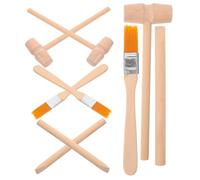 KONTONTY 3 Juegos Kit de Excavación para Herramientas de Arqueología con Martillo Cepillo Juguete Educativo para Desarrollar Creatividad y Coordinación Mano