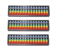 KONTONTY 3 Piezas 15 ábaco aritmético Juguetes de matemáticas Clavijas de conteo ábaco de matemáticas Juguetes Herramienta de cálculo portátil ábaco para