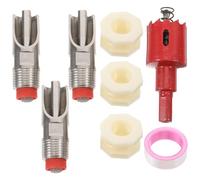 KONTONTY 3 Piezas Bebedero Automático Inoxidable para Cerdos Kit Tetinas Abridor Cinta para Sistema de Agua y Duradero