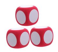 KONTONTY 3 Piezas Dados de Espuma Borrables Cubos Jumbo para Actividades DIY Educativas Aula Material Seguro y para Familiares y Enseñanza Creativa