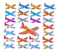 KONTONTY 32Piezas Mini Aviones de Coloridos para Manual Fiestas y Actividades Aire para Cumpleaños y Rellenos