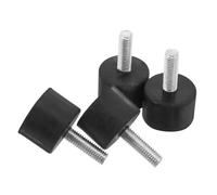 KONTONTY 4 Piezas Agarraderas Antideslizantes para Muebles Atornillar Los Deslizadores De Los Muebles Almohadillas Antideslizantes para Muebles Atornillar Los Pies De Goma Planchar Negro
