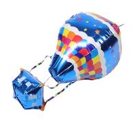 KONTONTY 4 Piezas Aluminio Forma de Globo Aerostático para Decoración de Fiestas para Cumpleaños