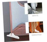 KONTONTY 4 Piezas Base para Separador de Habitaciones de Soporte Robusto para Paneles Divisorios Fácil Montaje y Desmontaje de Color Blanco para Estancias y Oficinas