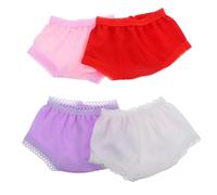 KONTONTY 4 Piezas Braguitas de Muñeca Reutilizables Colores Surtidos Ropa Interior para Muñecos Accesorios de Vestir Duraderos y Cómodos