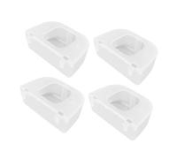 KONTONTY 4 Piezas Comedero para Pájaros Codorniz Comedero para Codornices Alimentador De Loros Colgantes Accesorios para Jaulas De Periquitos Tazas De Agua De Pollo El Plastico Transparente