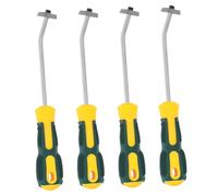 KONTONTY 4 Piezas Herramienta Profesional para Limpiar Juntas de Azulejos con Cuchilla de Carburo de Tungsteno Raspador Ergonómico para y Paredes de Cerámica y Porcelana Kit de para Baños y