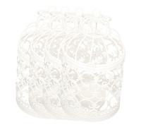 KONTONTY 4piezas Decoración De Linterna De Jaula De Pájaros Caja De Dulces Forma De Jaula De Pájaros Para Bodas Exquisita Caja Para Envolver Dulces Para Decoración De Fiestas y Guardar Choc