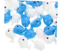 KONTONTY 50 Piezas Figuras Miniatura de Resina Delfines y Ballenas Decoración de Jardines Miniatura Accesorios para Micro Temática Marina para Hogar