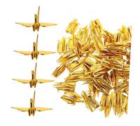 KONTONTY 50 Piezas Origami Crane Garland Pearlescent Hanging Decoration Lightweight DIY Handcrafted Mobile For Weddings Holidays Office Spaces