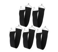 KONTONTY 5piezas Cinturones Reforzados para Silla Reclinable Correas Negras Anticrack De Tela Gruesa Accesorio De Sujeción Resistente para Reposapiés De Patio y Césped