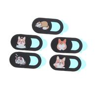 KONTONTY 5piezas Cobertura de Privacidad para Cámara Web Cubierta Deslizante para Computadora Portátil y Teléfono Diseño de Gato Adorable