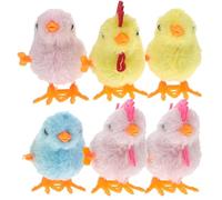 KONTONTY 6 Piezas Juguetes de Reloj de Muñeco de Pollo de Peluche para de Peluche de Juguetes de Muñeca de Color Aleatorio Color Aleatorio