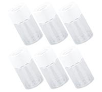 KONTONTY 6 Piezas Macetas Hidropónicas Transparentes con Tapa para Decoración de y Oficina para Plantas y Accesorios de Sin Instalación