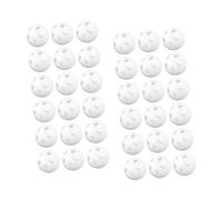 KONTONTY 60 Piezas Bolas de Ruido Blancas para Juguetes de Niña Insertos Plásticos para DIY Peluches Sonajeros Sensoriales para Recién Nacidos Bolas de Resistentes y para Manualidades