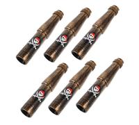 KONTONTY 6piezas Telescopio Pirata Monocular Portátil Retro para Fiestas Temáticas Halloween y Decoraciones De Cumpleaños Accesorios Divertidos para Fotos y Eventos