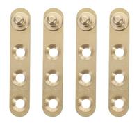 KONTONTY 8 Piezas Bisagra Pivotante Soporte Robusto de Cobre Dorado Diseño de Pivote Superior E Inferior y Ángulo de Apertura Amplio para Puerta Adecuado para Oficinas y Residencias