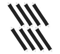 KONTONTY 8 Piezas Correas Reforzadas para Silla Reclinable Plegable Cinturones Resistentes para Reparación de Tumbonas Sillas de Jardín Comedor y Sofá Material Negro Antiagrietamiento