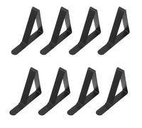 KONTONTY 8 Piezas Pinzas para Mantel de Acero Inoxidable, Clips Negros Grandes para Fijación en Exteriores, 8 Piezas, Resistentes al Viento para Picnic, Camping y Mesas de Patio