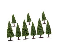 KONTONTY 9 Piezas Miniature Micro Artificial Trees For Diorama Woodland Train Scenery Model Landscape Decoration Military For DIY Crafts and Architectural Table