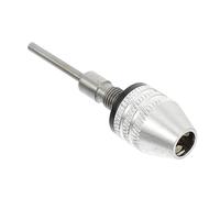 KONTONTY Adaptador de pinza arrojar llave perforación mini convertidor de mandril de taladro accesorios para herramientas eléctricas herramienta de broca aleación de aluminio Plata