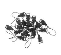 KONTONTY Adaptador para Correa de Cámara Qd 1,2 Cm, Kit de 20 Piezas para Fotógrafos Profesionales, Diseño Compacto, Conexión Rápida para Correas de Cuello y Muñeca, Color Negro