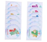 KONTONTY Adhesivo para Recién Nacido Accesorio Fotográfico para Bebé Etiquetas de de 12 Meses para El Mes del Primer Año del Bebé