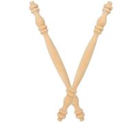 KONTONTY Balaustres de Madera Maciza sin Acabado 2 Piezas 265X19 CM para Escaleras Interiores Decoración del Hogar y Restaurante Husillos Artesanales para Barandillas y Muebles