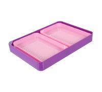 KONTONTY Bandejas de Almacenamiento de Diamantes con Embudo Rosa para Manualidades Pintura de Diamantes y Joyería Diy