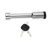 KONTONTY Bloqueo para Enganche de Remolque Candado Tubular Resistente con Llave Redonda Anticorrosión Seguridad para Acopladores de Remolque Estándar Antirrobo para Vehículos y Caravanas