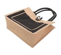 KONTONTY Bolsa de Yute de Gran Capacidad con Botones para Llevar