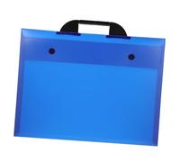 KONTONTY Bolsa Portafolio De Arte Portátil A3 Transparente Azul Para Artistas Asa Resistente Almacenamiento Para Dibujos y Documentos Uso Escolar y Profesional