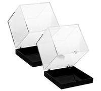 KONTONTY Caja Base Para Muestras Vitrina Cuadrada Cajas Transparentes Para Exhibir