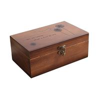 KONTONTY Caja De Costura De Madera Maciza Para Artículos Diversos Organizador De Hogar Para Costurero Contenedor De Almacenamiento Para Guardar Herramientas De Costura