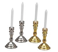 KONTONTY Candelabro En Miniatura para Casa De Muñecas Candelabro Decorativo para Casa En Miniatura Modelo De Vela En Miniatura