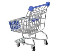 KONTONTY Carrito de Compras para de supermercado Carritos de Compra Mini einkaufswagen para Super Mini Toy de Carro de la Blue