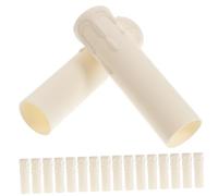 KONTONTY Casquillos para Velas Diseño de Lágrimas Paquete de 20 Unidades Fundas Ligeras y Decorativas para Bombillas de Plástico para Candelabros de Araña Europeos