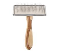 KONTONTY Cepillo para Cardar Lana Mediano Mango de Bambú Multicolor Cardadora Portátil de Fieltro Agujas Finas para Manualidades Fieltrado y Cuidado de Mascotas Herramienta Resistente