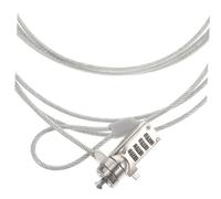 KONTONTY Cerradura de Cable de Seguridad para Laptop Código Digital 4 Dígitos, Acero y Aleación de Zinc, Cable de 1,8 M, Antirrobo para Oficina y Estudio