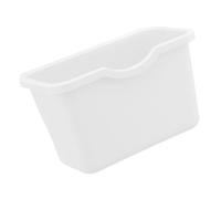 KONTONTY Cesto de Basura Colgante de PP Blanco, Fácil de Limpiar | Papelera para Cocina y Escritorio, Ahorra Espacio, Superficie Lisa sin Rebabas, para Viajeros y Conductores