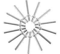 KONTONTY Clavijas de Puntuación de Metal para Juego de Cartas Cribbage 100 Unidades Plateadas Accesorio para Tablero de Juego de Mesa Portátil Adecuado para Seguimiento Sencillo de