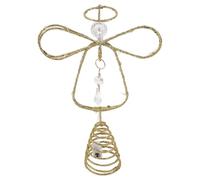 KONTONTY Colgante de árbol de Navidad Topper del árbol navideño Golden