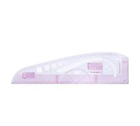 KONTONTY Conjunto de corte patchwork, juego de 7 reglas de costura de plástico para hacer muestras de prendas y corte manual, apto para confección y diseño de ropa, con curvas para