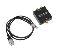 KONTONTY Convertidor Digital Analógico de Audio Fibra y Coaxial Adaptador y Metal con Decodificación sin Pérdida para TV Cine Casa y Consola