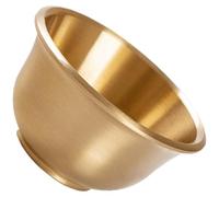 KONTONTY Copa de Ofrenda Budista de Latón Dorado, Pulida, Tamaño | Acabado Brillante sin Rebabas, Uso en Templo y Sala Zen, para Agua Ritual y Conjuntos de Incienso