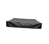 KONTONTY Cubierta de búnker Cubierta de Caja de Arena Impermeable Cubierta de Piscina areneros con Tapa fosa Sandbox Cubierta Cuadrada Impermeable arenero Arena tafetán de poliéster Negro